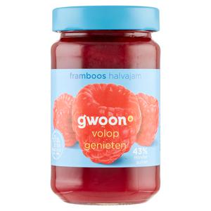 g'woon framboos halvajam