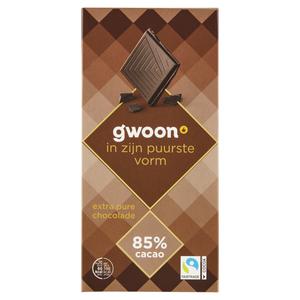 g'woon extra puur chocolade 85% cacao