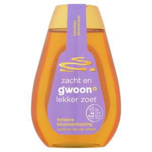 g'woon bloemenhoning helder knijpfles