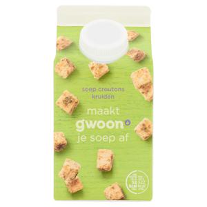 g'woon soepcroutons met kruiden