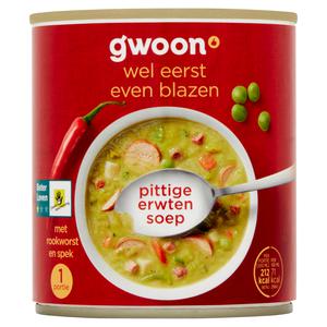 g'woon pittige erwtensoep