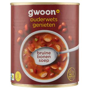 g'woon bruine bonensoep met rookworst