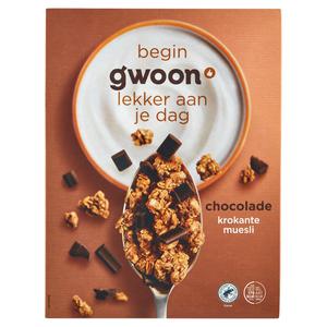 g'woon krokante muesli chocolade