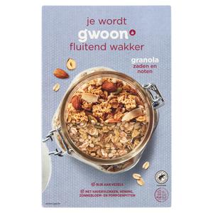 g'woon granola noten en zaden