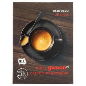 g'woon instants espresso portieverpakking