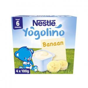 Nestlé Yogolino banaan 6+ mnd baby toetje