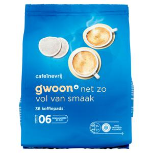 g'woon caffeinevrij koffiepads