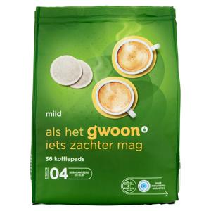 g'woon mild koffiepads