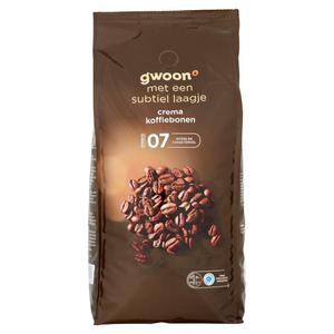 g'woon crema koffiebonen