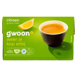 g'woon citroen groene thee