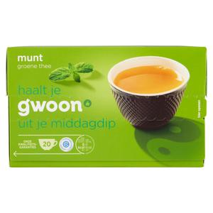 g'woon munt groene thee