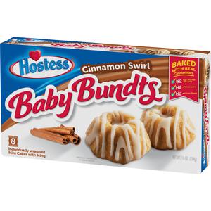 Hostess Baby Bundts Cinnamon Swirl 284g