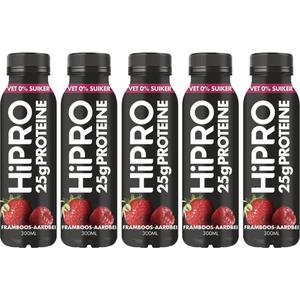 HiPRO Protein drink framboos aardbei 5-pakket