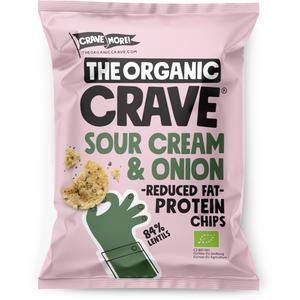 The Organic Crave Sour cream & onion protein chips