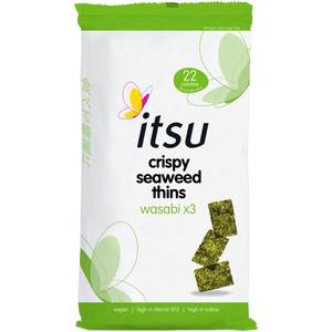 Itsu Crispy seaweed thins wasabi