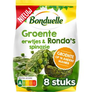 Bonduelle Groente rondo's erwtjes & spinazie