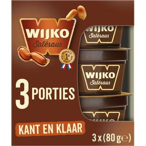 Wijko Satésaus kant en klaar 3-pack