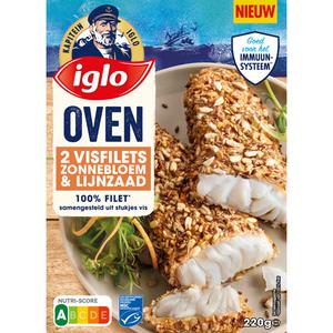 Iglo Oven visfilets zonnebloem & lijnzaad