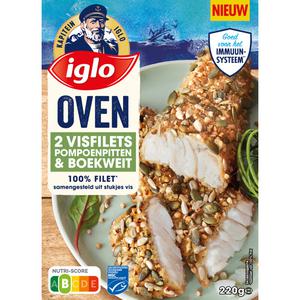 Iglo Oven visfilets pompoenpitten & boekweit