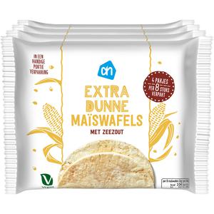 AH Extra dunne maïswafels met zeezout 4pack