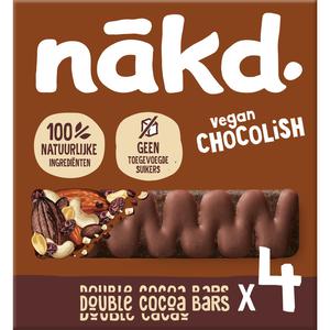 Nakd. Vegan chocolish double cocao bars