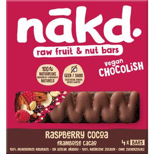 Nakd. Vegan chocolish raspberry cocao bars