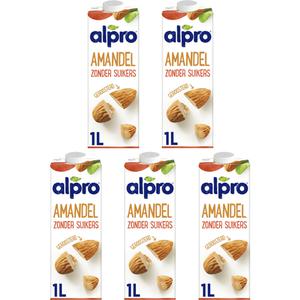 Alpro Amandeldrink zonder suikers 5-pakket