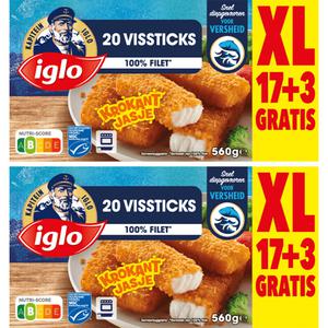 Iglo Vissticks 2x 20stuks pakket