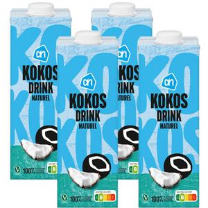 AH Zachte kokos drink naturel 4-pack