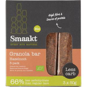 Smaakt Granola bar hazelnoot 3-pack