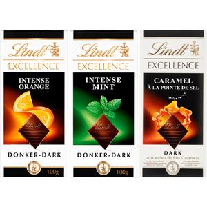 Lindt EXCELLENCE pure chocoladepakket