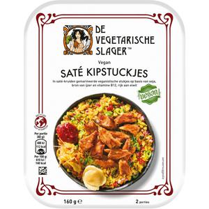 Vegetarische Slager Vegan sate kipstuckjes