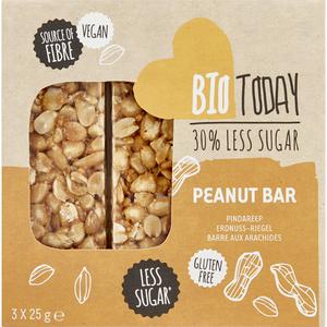 BioToday Peanut bar less sugar