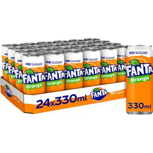 Fanta Orange no sugar 24-pack