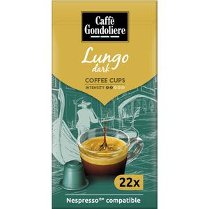 Caffe Gondoliere Lungo dark coffee cups