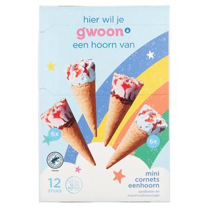 g'woon mini eenhoorn cornets