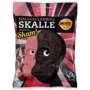 Bubs Skulls Foam Raspberry Liquorice 90g