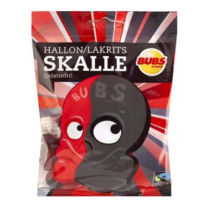 Bubs Skulls Raspberry Liquorice 90g