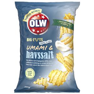 OLW Big Cuts Umami & Sea Salt 160g