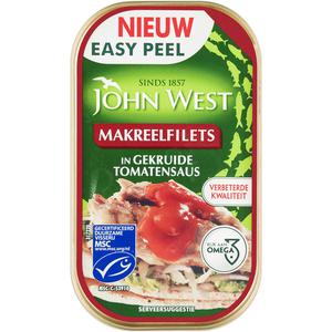 John West Makreelfilets in gekruide tomatensaus