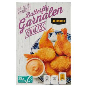 Jumbo Butterfly Garnalen Snacks 225g