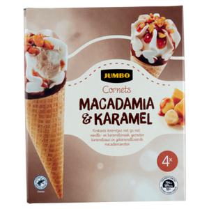 Jumbo Cornets Macadamia & Karamel 4 Stuks