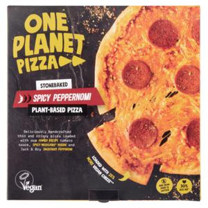 One Planet Pizza Stonebaked Spicy Peppernomi Plant-Based Pizza 302g