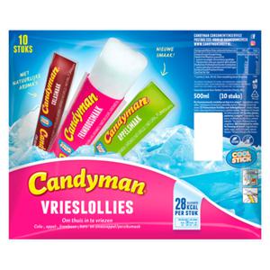 Candyman Vrieslollies 10 Stuks 500ml