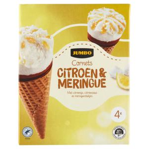 Jumbo Cornets Citroen & Meringue 4 Stuks