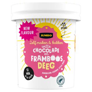 Jumbo Koekjesdeeg Witte Chocolade & Framboos 500g