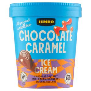 Jumbo Chocolade Caramel Roomijs 425g