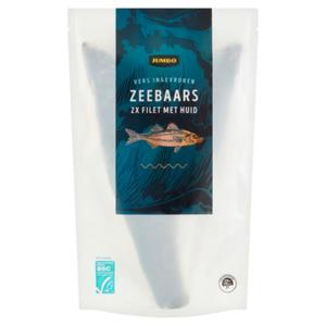 Jumbo Zeebaars Filet met Huid 2 Stuks 250g