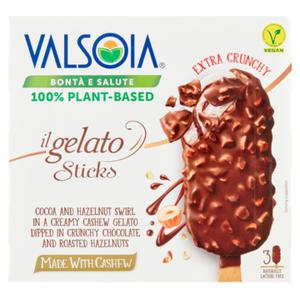 VALSOIA BONTA E SALUTE Valsoia 100% Plant-Based IJssticks 3 Stuks