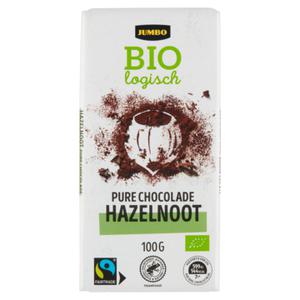 Jumbo Pure Chocolade Hazelnoot Biologisch 100g